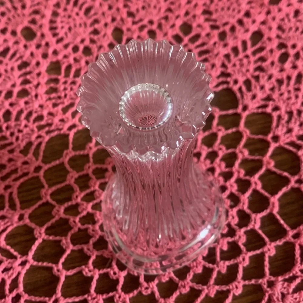 Elegant Clear Glass Vase